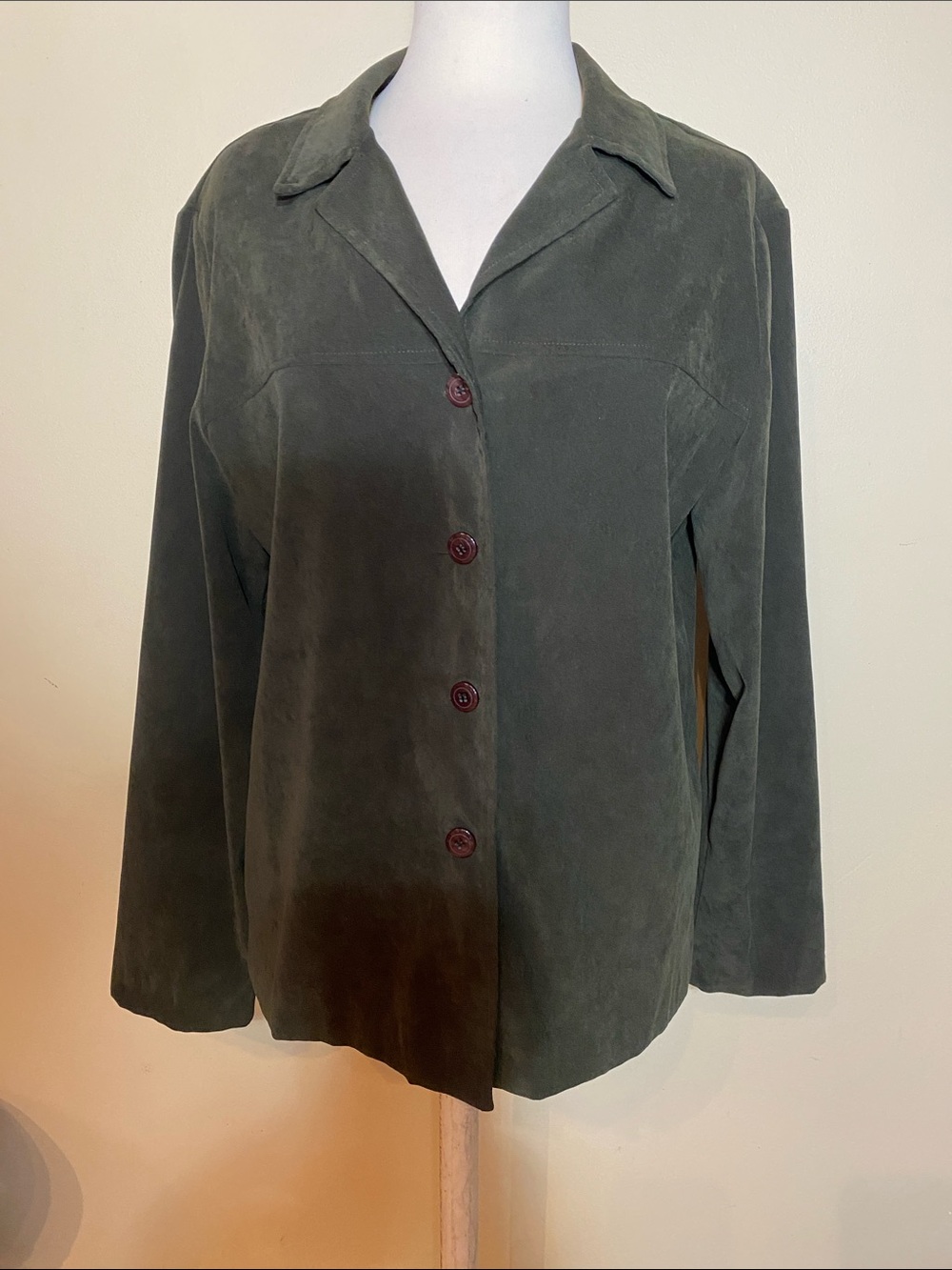 STUDIO C, SIZE 14, DARK GREEN JACKET